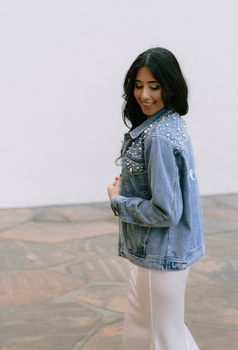 Women's oversized boyfriend denim jacket hotsell