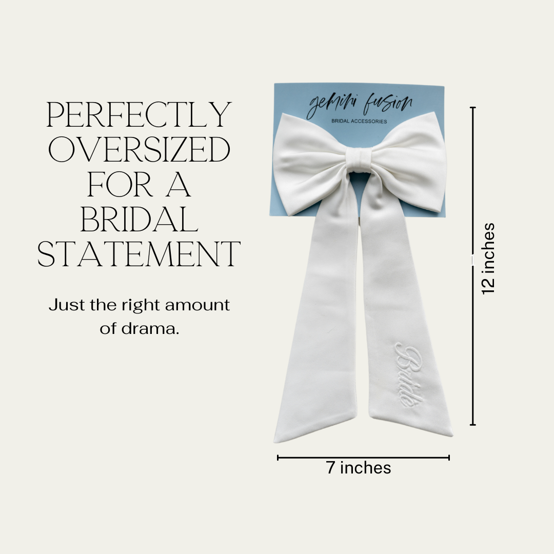 BRIDE Hair Bow