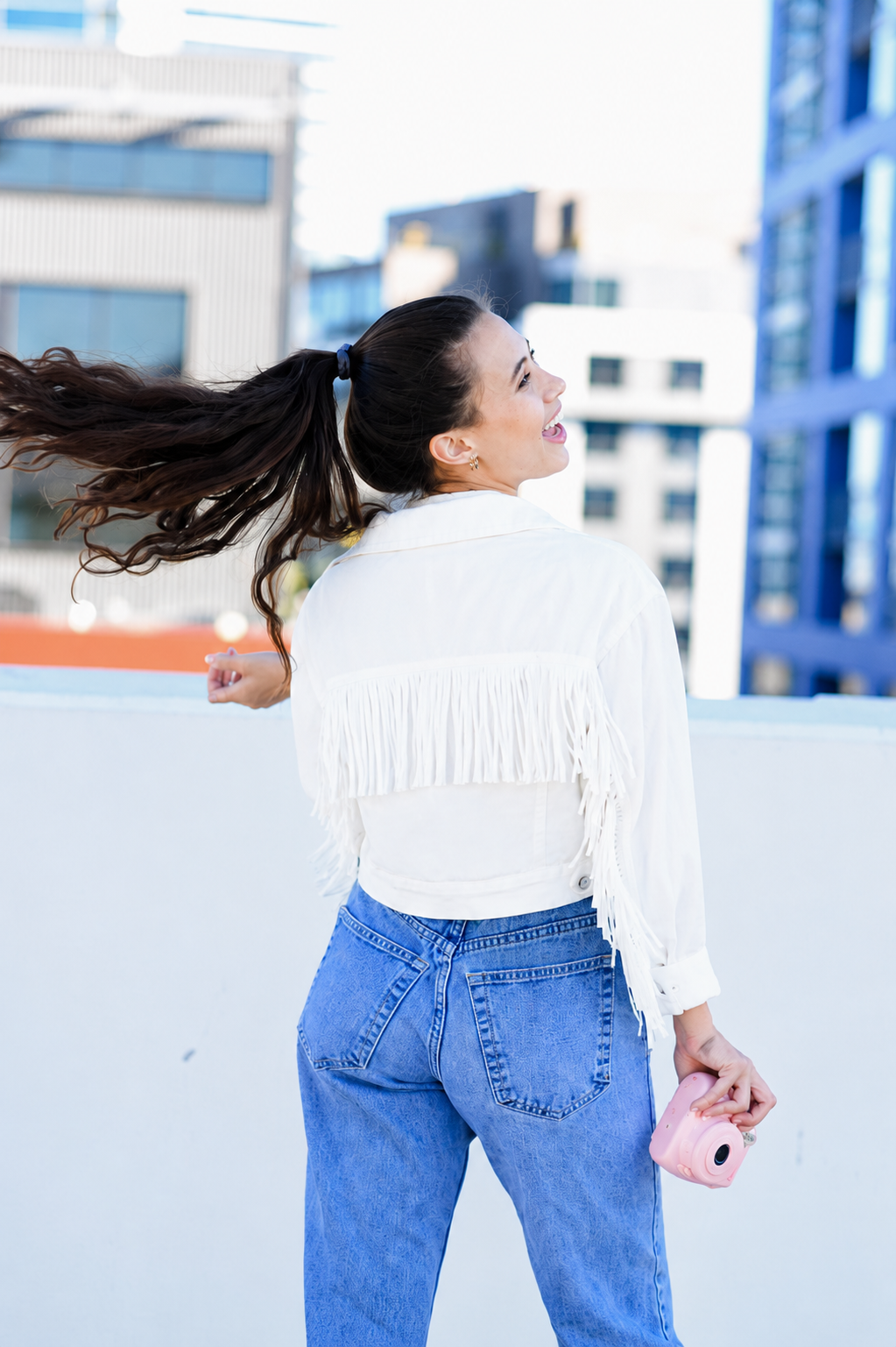 Ready-To-Ship Fringe Denim Jacket – Gemini Fusion