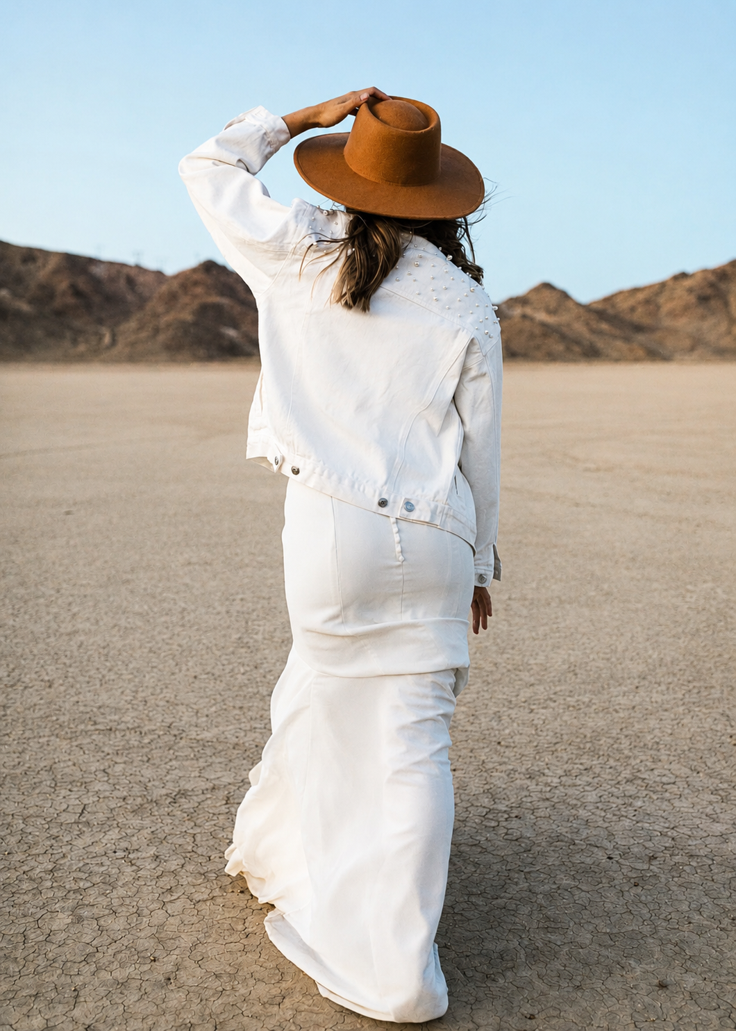 Ready-to-Ship Pearl Bridal Denim Jacket – Gemini Fusion