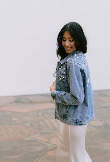 WIFEY Oversized Boyfriend Fit Denim Jacket (Vinyl)