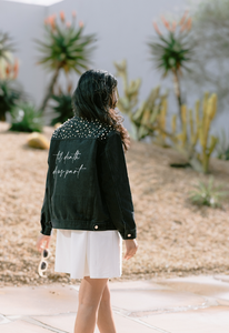 TIL DEATH DO US PART Oversized Boyfriend Fit Denim Jacket (Vinyl)