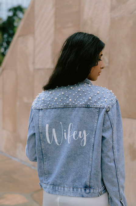 Wifey Blue Denim Jacket (Vinyl)