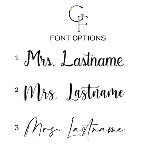 3 Font offerings for customization
