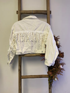 White Fringe Jacket