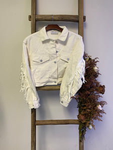 White Fringe Jacket