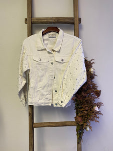 White Pearl Sleeve Jacket- Always & Forever
