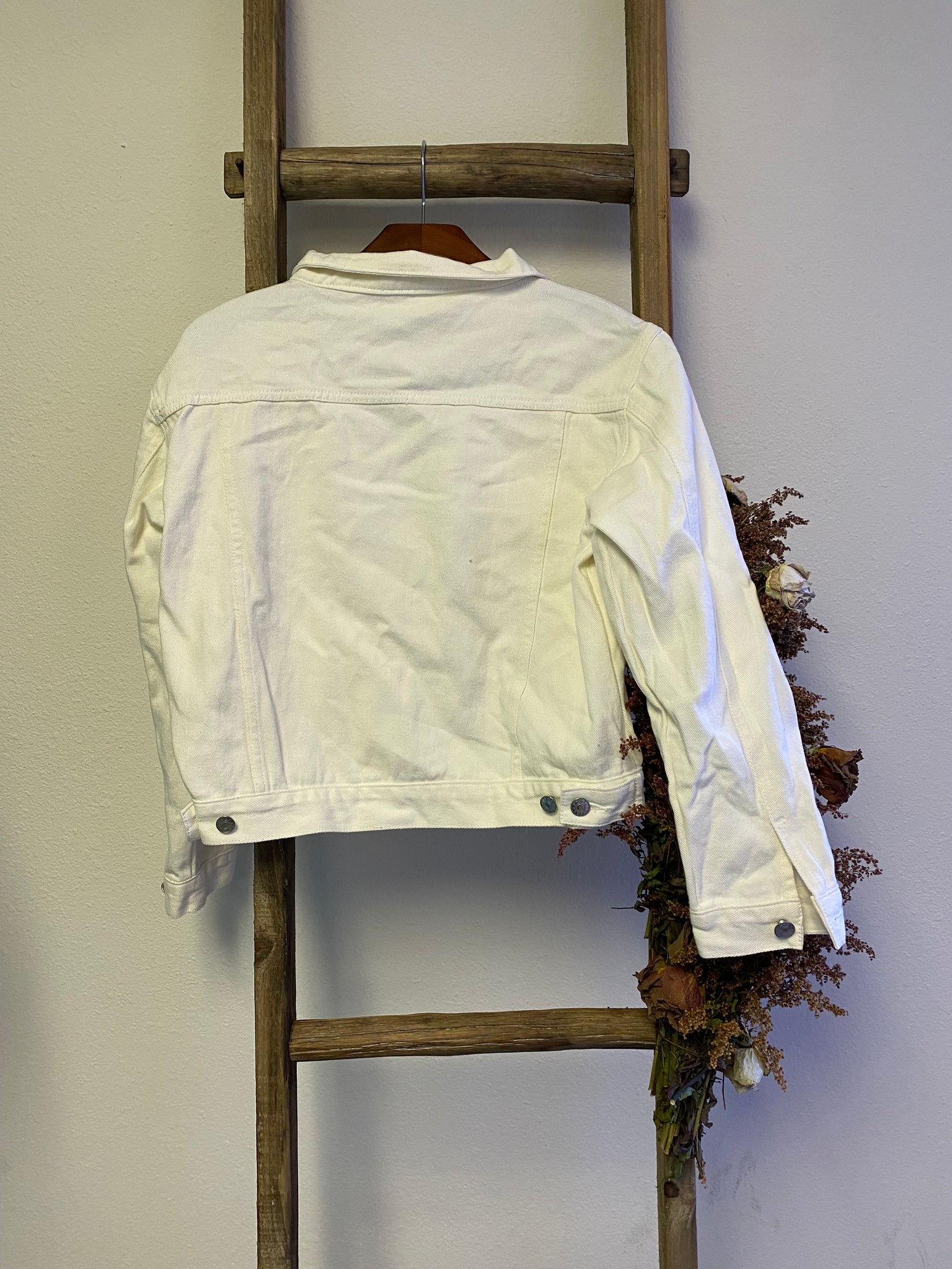 White Cropped Jacket