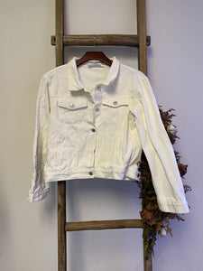 White Cropped Jacket