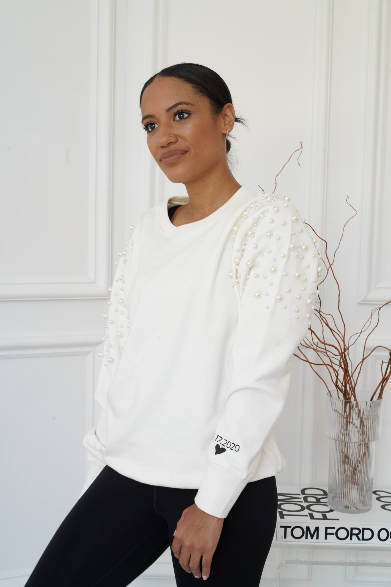 Evelyn- Ivory Pearl Sweater
